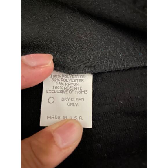 Kd Spring Jacket Womens Small Black Brown Blue Patterned Artwear Made USA Modern - Picture 4 of 7